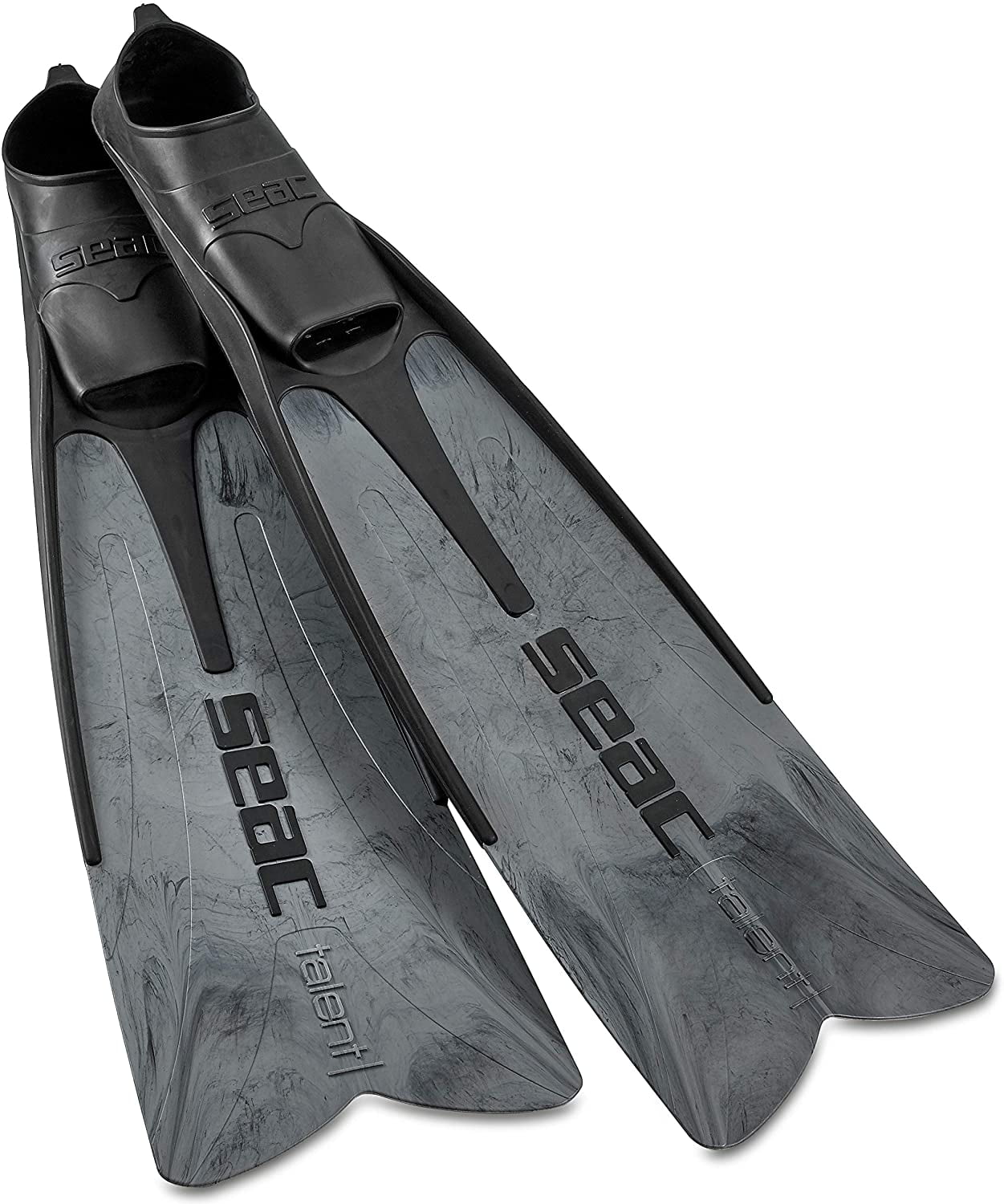 Grey Camo 43/44 SEAC P-0710024206486A_EO Talent Italian Design Long Blade Fin for Spearfishing and Freediving Fins