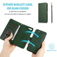 thumbnail image 2 of Dteck Case for Apple iPhone 7 4.7-inch,iPhone 8 Detachable Case Card Slots Wallet Magnetic Leather 2 in 1 Design Shockproof Stand iPhone SE 2nd Generation 2020 Cover Support Car Mount Case,Green, 2 of 7