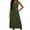 Green, variant on YuXingFu Cotton Dresses Casual Summer Maxi Crew Neck Plus Size Womens Dress Sleeveless Solid Color Slim Fit Long Casual Summer Green S