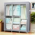 thumbnail image 6 of Boakaler Portable Closet Storage with 7 Shelves 3 Hanging Rod, Non-woven, 6 of 6