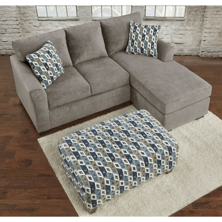 SofaTrendz Aria Taupe Chofa, Loveseat, and Accent Ottoman