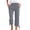 GY2, variant on Cotton Linen Capri Pants for Women Spring Summer Elastic Waist Wide Straight Leg Loose Casual Capris with Pockets