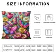 thumbnail image 5 of Nawypu Butterfly Series Throw Pillow Cases Colorful Blossoming Flowers Decorative Cushion Cover for Home Sofa Garden Outdoor Decor Pillowcase (Colorful Butterfly), 5 of 5
