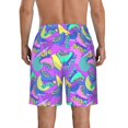 thumbnail image 3 of Yiaed Disco Roller Skates Print Men's Swim Trunks with Lining Quick Dry Sports Shorts Beach Shorts Boardshorts-Small, 3 of 5