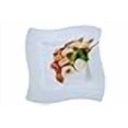 thumbnail image 3 of Fineline Settings Wavetrends Assiette Blanche à Vagues Carrées Style Chine 9 Pouces 120 Pcs, 3 of 3