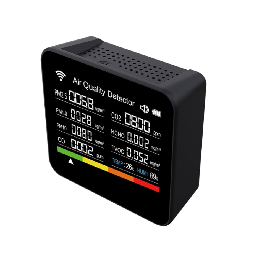 Tizuqe Air Quality Monitors, Formaldehyde Detectors, Pollution Monitors, Temperature Humidity Meter, Dust Tester