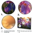 thumbnail image 3 of Designart "Purple Irises landscape With Sunset III" Floral Floater Framed Wall Decor, 3 of 7