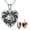 A-Wolf locket+photo, variant on SOULMEET Heart Wolf Locket Necklace That Holds 2 Pictures Personalized Photo Locket for Men Sterling Silver on Father Son Birthday