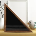 thumbnail image 2 of HOOWIFFY Wooden Triangle Flag Display Case Box Brown Storage Safe for Military, Memorial, and Keepsake Flags, 2 of 8
