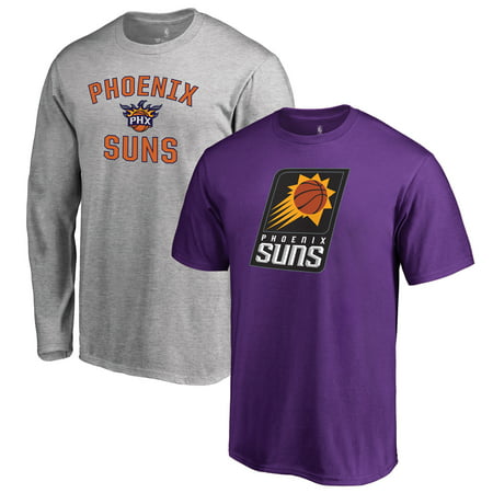 Phoenix Suns Fanatics Branded Youth T-Shirt Gift Bundle - Purple/Heathered Gray - Yth
