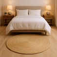 thumbnail image 4 of VAYAN Handmade Jute Area Rugs, 6 ft Round, for Bathroom, 4 of 5