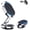 Silver, variant on Kicklo Phone Holder, Foldable 360 Degree Rotatable Magnetic Car Dashboard Mount with Suction Cup, Vent Phone Holder Stand for Any Model Phones, for Car Motorcycle Bike (Silver)