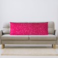 thumbnail image 5 of Zufioo Rose Red Glitter Print 20x54 Inch Long Body Pillowcase, without Pillow Core, Pillow Case with Hidden Zipper, Ideal Gift for Home Furnishings, 5 of 7