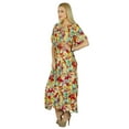 thumbnail image 3 of Bimba Women Exclusive Long Maxi Kaftan Multicolor Rayon Kaftan Kimono Sleeve Dress, 3 of 4