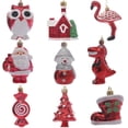 thumbnail image 4 of 2 bolas de Navidad de plástico, adorno colgante de Papá Noel para decoración de árbol de Navidad, bolas de árbol de Navidad, decoraciones para el hogar de Año Nuevo, 4 of 5