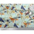thumbnail image 3 of Soimoi Cotton Poplin Fabric Dot,Branches & Triangle Geometric Print Fabric by Yard 56 Inch Wide, 3 of 3