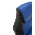 thumbnail image 3 of Pemberly Row Modern Faux Leather Office Chair in Black and Blue, 3 of 6