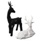 thumbnail image 1 of Escultura De Alce, Figuras De Renos Navideños, Y Negro, 2 Piezas, Líneas Limpias, Acabado Mate Para La Familia, 1 of 7