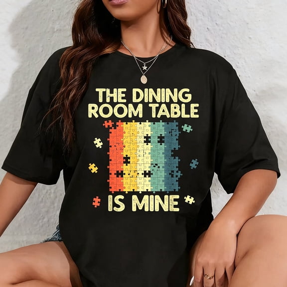 100% Cotton Funny Puzzle Design For Men Women Kids Jigsaw Puzzle Lover T-Shirt