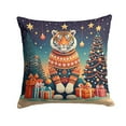 thumbnail image 2 of Tiger Christmas Fabric Decorative Pillow 14 in x 14 in, 2 of 2