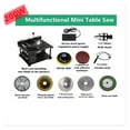 thumbnail image 3 of 200W Table Saw Mini Desktop Electric Saw Cutter Speed Angle Adjustable Cutter for Wood Plastic Acrylic ,Long Lasting, 3 of 6