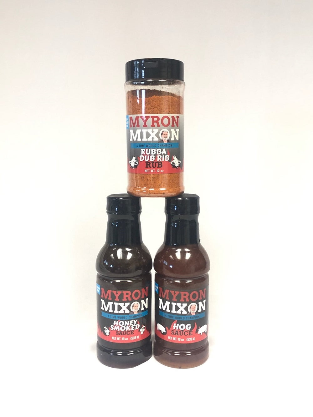 Meat Lovers Trio Honey Smoked Sauce, Hog Sauce and Rub A Dub Rib Rub