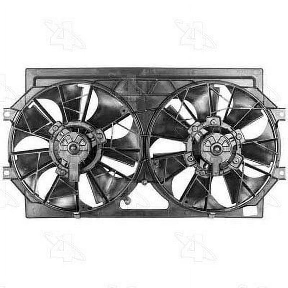 dual radiator and condenser fan assembly-rad / cond fan assembly 4 seasons 75222 Fits select: 1996-2000 DODGE STRATUS, 1996-2000 PLYMOUTH BREEZE