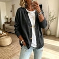 thumbnail image 3 of Breezora Women's Chunky V Neck Cardigan Sweater Loose Fit Open Front Casual Fall Knit Jacket for Layering, 3 of 10