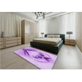 thumbnail image 4 of Ahgly Company Indoor Rectangle Patterned Tyrian Purple Area Rugs, 2' x 4', 4 of 6