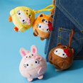 thumbnail image 3 of Mini juguetes de peluche de gatito lindo, bolso de gato Hello KT, muñeco colgante con llave, llavero bonito de felpa, 3 of 4