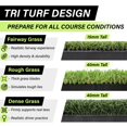 thumbnail image 3 of Alfombra de golf SQUALLINE Premium Tri-Turf de 6 x 4 pies con tees para practicar, 3 of 9