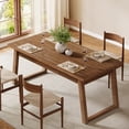 thumbnail image 2 of Fnova 55.12” Farmhouse Dining Table, Wood Rectangular Kitchen Table with Large Storage Drawer, Seats 4 to 6 for Dining Room & Kitchen, Living Room, 2 of 13