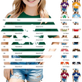 thumbnail image 3 of Ruyang St Patricks Day Cute Irish Shamrock Graphic Shirt for Girls Summer Short Sleeve Tee Tops Toddler Kids Cotton Crewneck T-Shirt, 3 of 8