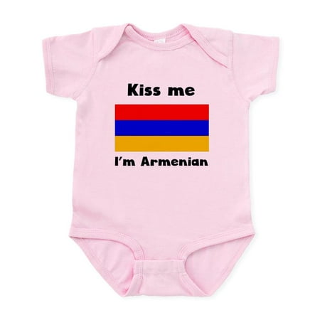 

CafePress - Kiss Me Im Armenian Body Suit - Baby Light Bodysuit Size Newborn - 24 Months