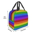 thumbnail image 3 of Balery Colorful Glitter Rainbow Bolsa de Almuerzo Aislada – Caja de Almuerzo con Papel de Aluminio Grueso, Mantiene la Comida Fresca por 4 Horas, 3 of 8