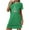 Green, variant on Wensltd Short Sleeve Nightdress for Women Christmas Crew Neck Loose Fit Festive Soft Comfortable Sleepwear for Holiday