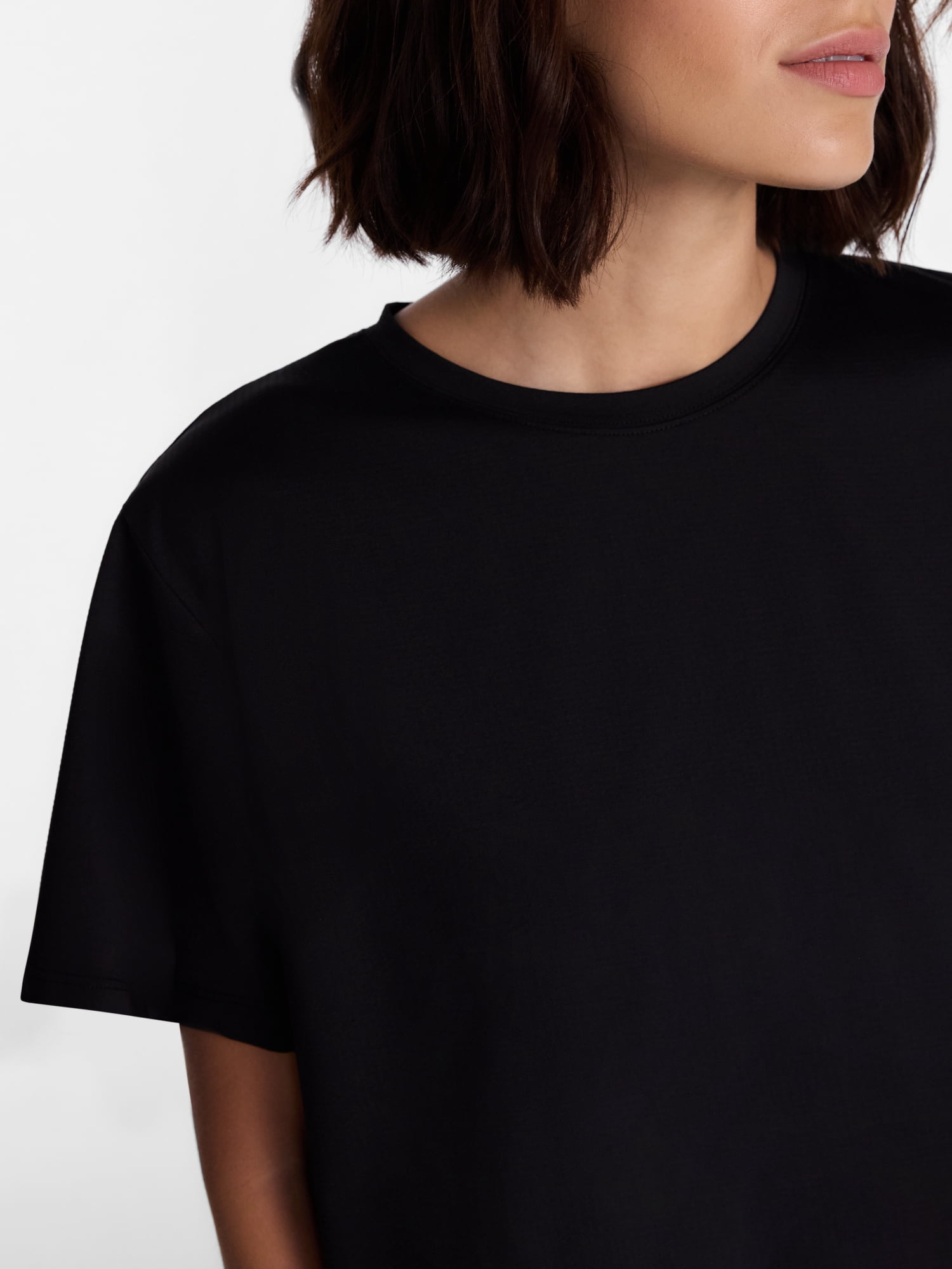 Avia Women's Cropped Boxy Tee with Short Sleeves, Sizes XS-XXXL