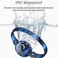 thumbnail image 4 of Reloj inteligente AK15 para mujer, resistente al agua IP67, con control del ritmo cardíaco y de la presión sanguínea, pulsera de actividad física 2019 VS H8 KW10, morado, 4 of 5
