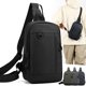 thumbnail image 1 of Bolso bandolera hombre mujer | Bolsa pectoral de gran capacidad para viajar | Mochila bandolera de poliéster impermeable | Elegante bolso organizador de varios compartimentos - 28x19x10cm | Ligero, 1 of 6