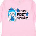 thumbnail image 4 of Inktastic It's My 1st Hanukkah Cute Bear with Dreidel Boys or Girls Long Sleeve Toddler T-Shirt, 4 of 5