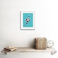 thumbnail image 2 of Leopard Blue and Purple Solid Strong Art Print Framed Poster Wall Decor 9x7 inch, 2 of 5