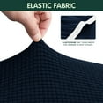thumbnail image 5 of CHUN YI Stretch 2-Piece Checks Sofa Cover with Cushion Cover Slipcover, Sofa, Dark Blue, 5 of 6