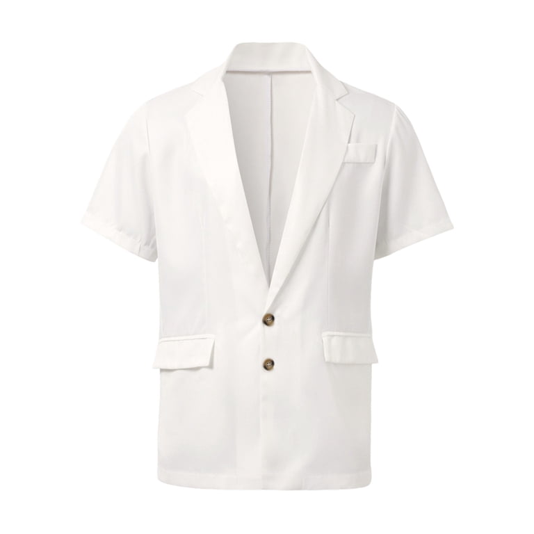 short white dress jacket Women's Pret Short Sleeve Jacket in White size Large