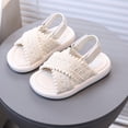 thumbnail image 3 of Bixock Toddler Boys Sandals Kids Shoes Boys Solid Color Open Toe Sandals 2 in 1 Slides Casual Beach Summer Shoes for Little Kids, 3 of 7
