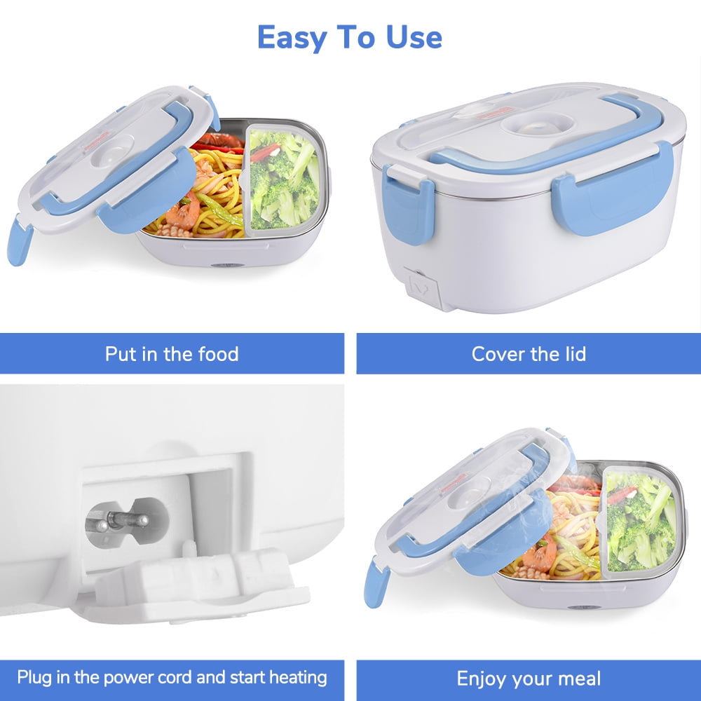 Heating Lunch Box Injection Plug-in Electric Heating Office Worker Rice  Cooker Waterless Self-Heating Insulated Lunch Box