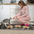 thumbnail image 4 of Christmas Kitchen Rug Set of 2 Absobent Kitchen Mats for Floor,Welcome Christmas Gingerbread Man Candy Kitchen Rugs and Mats for Bathroom,Room Cooking (47x17+30x17in), 4 of 6