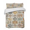 thumbnail image 2 of Farmhouse Morocco Twin Size Down Alternative Comforter, Lightweight Comforter Quilt Bedding Set with Pillow Shams Boho Abstract Shabby Texture Art All Seasons Bed Comforter Duvet Insert 68"x86", 2 of 7