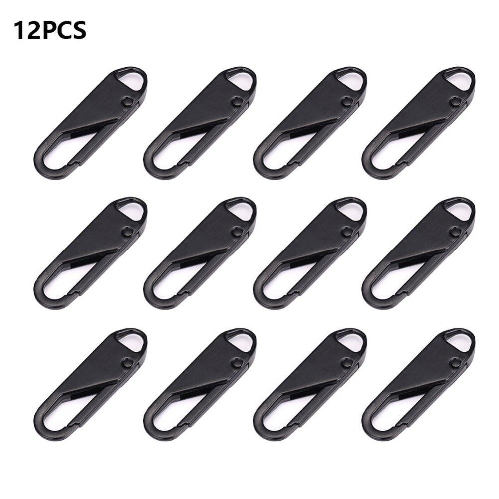 Zipper Pull Replacement,Universal Metal Luggage Replacement Zipper Pulls  Slider,Zipper Fix Repair Kit,Zipper Pull Tab for  Luggage,Backpack,Jackets,Coat,Boots,Clothing Shoes B4Y8 