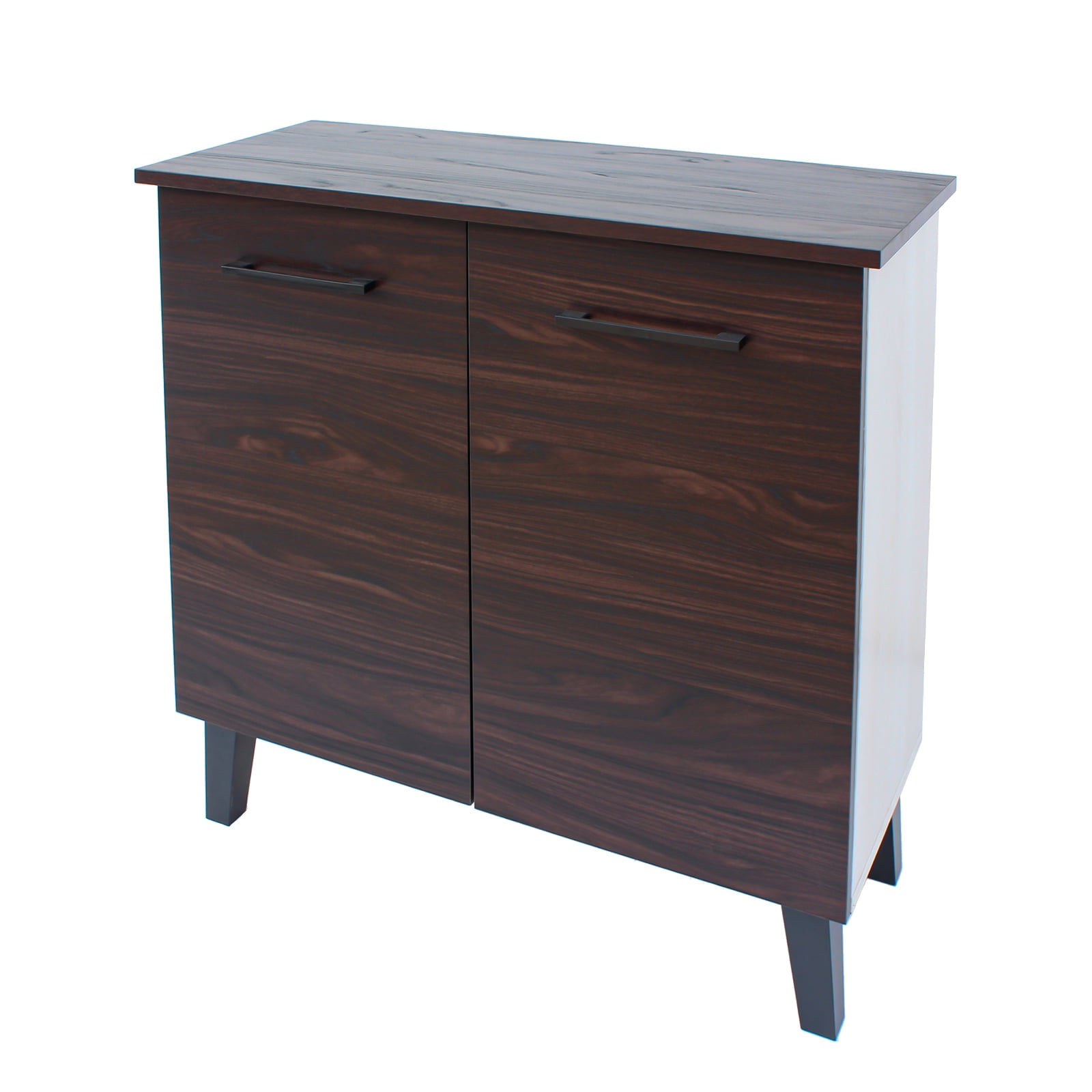 Kadyn Brown Finished Faux Wood Cabinet, Kitchen Storage Cabinet with 3-Shelf, Modern Fiberboard Storage Cabinet for Living Room Kitchen Kadyn Brown Finished Faux Wood Cabinet, Kitchen Storage Cabinet with 3-Shelf, Modern Fiberboard Storage Cabinet for Living Room Kitchen