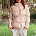 thumbnail image 6 of Roncen Women's Hooded Puffer Jacket with Drawstring Waist, Loose Fit Warm Insulated Winter Coat, Casual Outerwear, 6 of 6
